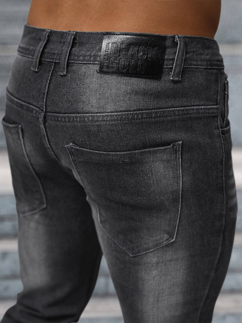 Moške kavbojke grafitne OZONEE NB/MP0199GS