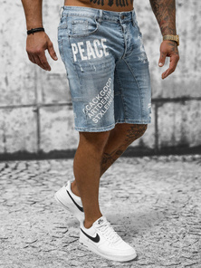 Moške kratke jeans hlače modre OZONEE NB/MP0259BC