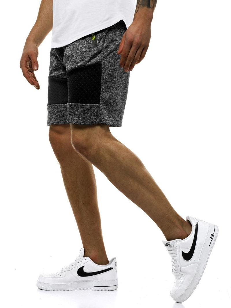 Moške kratke hlače grafitne OZONEE JS/KS2511