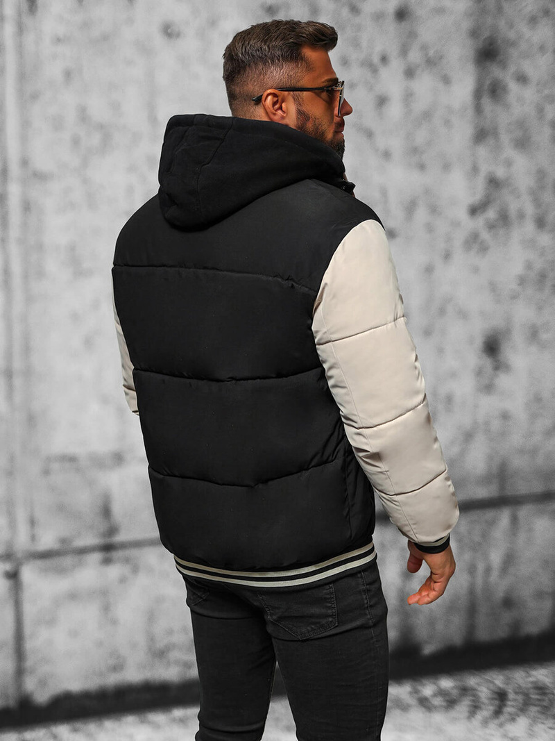 Moška jakna črna OZONEE JS/31M5002