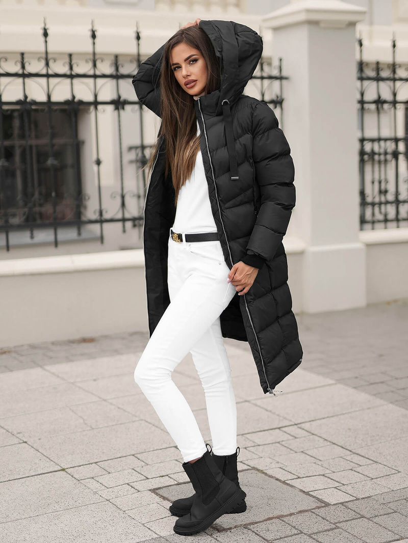 Ženska jakna črna OZONEE JS/M736/392Z