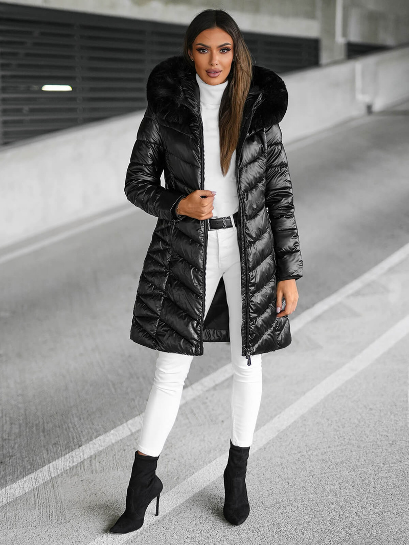 Ženska jakna črni OZONEE JS/16M9100/392Z