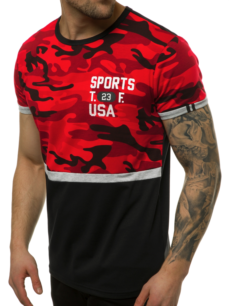 Moška majica rdeča OZONEE JS/SS10982