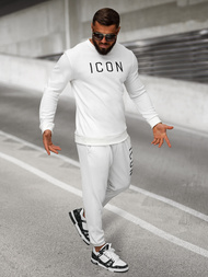 Moške športne hlače bele OZONEE O/D9125Z