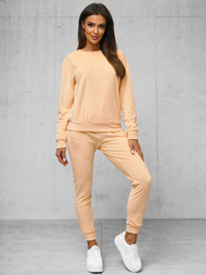 Ženski trenirka iz velurja losos OZONEE O/8C1173/150Z