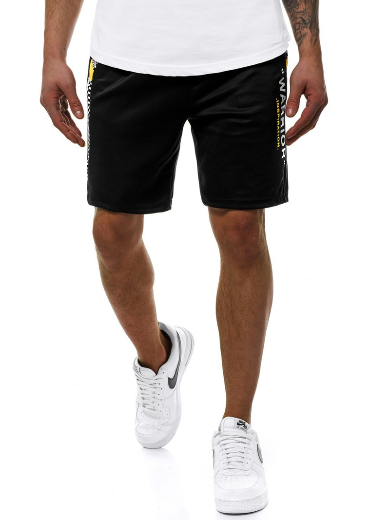 Moške kratke hlače črne OZONEE JS/KK300172