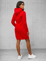 Ženska jopa s kapuco rdeča OZONEE JS/YS10005/18Z