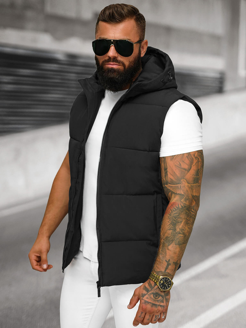 Moški brezrokavnik črni OZONEE JS/62M9516/392