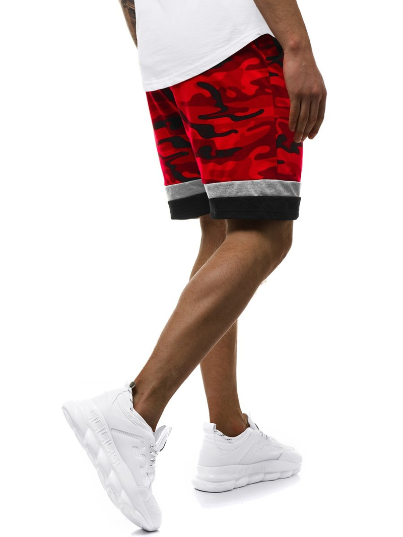 Moške kratke hlače rdeče OZONEE JS/KK300152