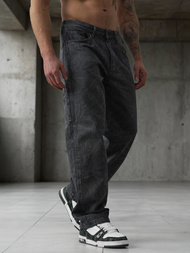 Moške kavbojke grafitne OZONEE O/KK2828/5