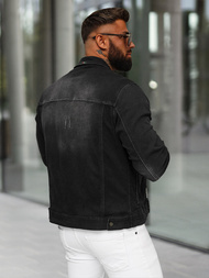 Moška jeans jakna črna OZONEE NB/MJ514N