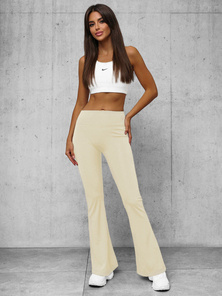 Ženske pajkice s širokimi nogami ecru OZONEE O/KTK006-J