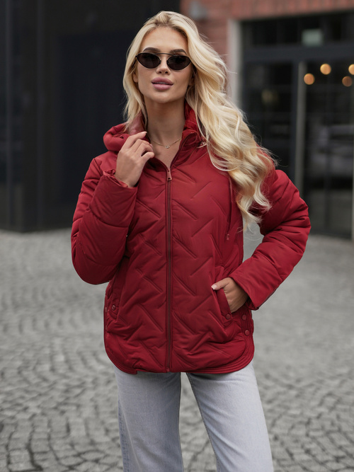 Ženska jakna bordo OZONEE JS/16M9300/06Z