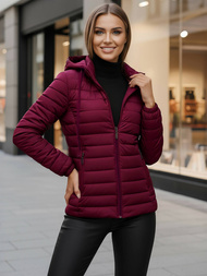 Ženska jakna bordo OZONEE JS/16M9103/01Z