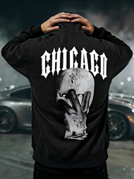 Moška jopa s kapuco črna OZONEE JS/21B1903/3