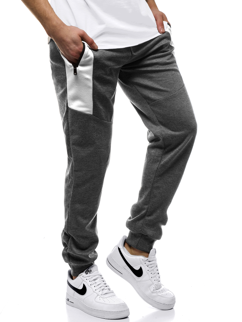 Moške športne hlače grafitne OZONEE JS/JZ11011