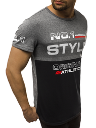 Moška majica grafitno-črna OZONEE JS/SS10900