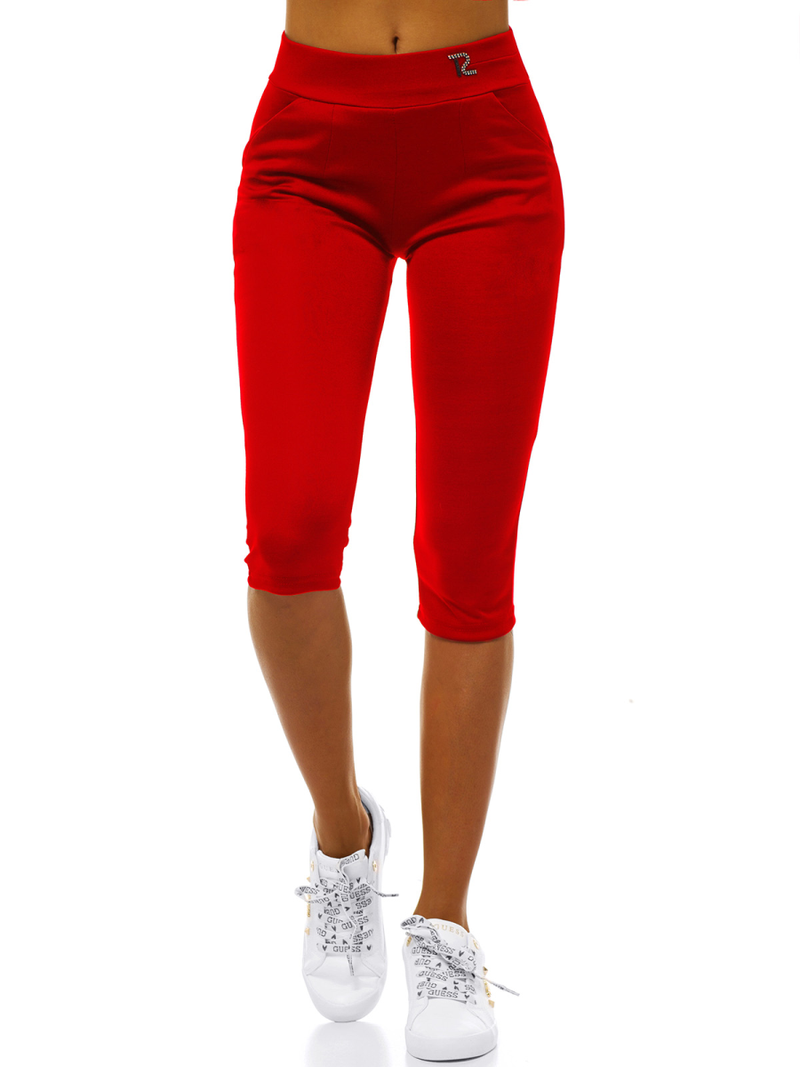 Ženske kratke pajkice rdeče OZONEE JS/1027/A5