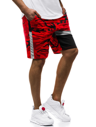 Moške kratke hlače rdeče OZONEE JS/KK300160