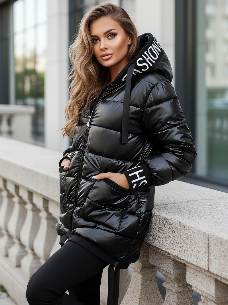 Ženska jakna črna OZONEE JS/5M3188/392Z