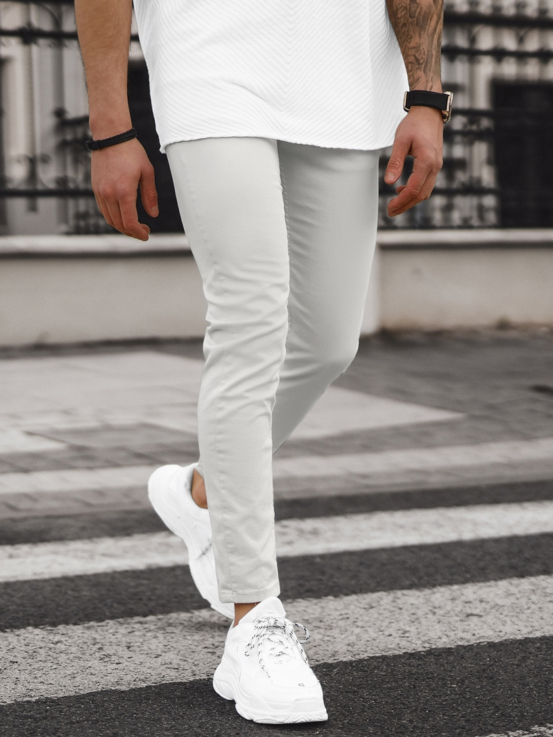 Moške kavbojke sive OZONEE E/5194/01