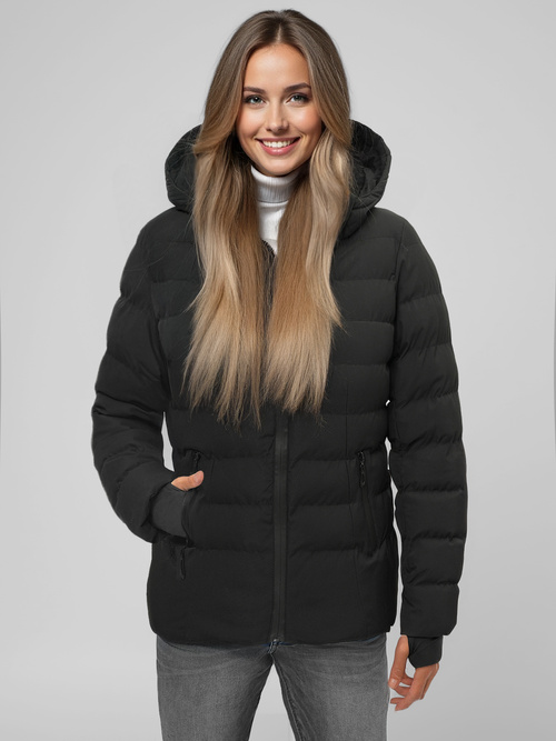 Ženska zimska jakna črna OZONEE JS/M769/392