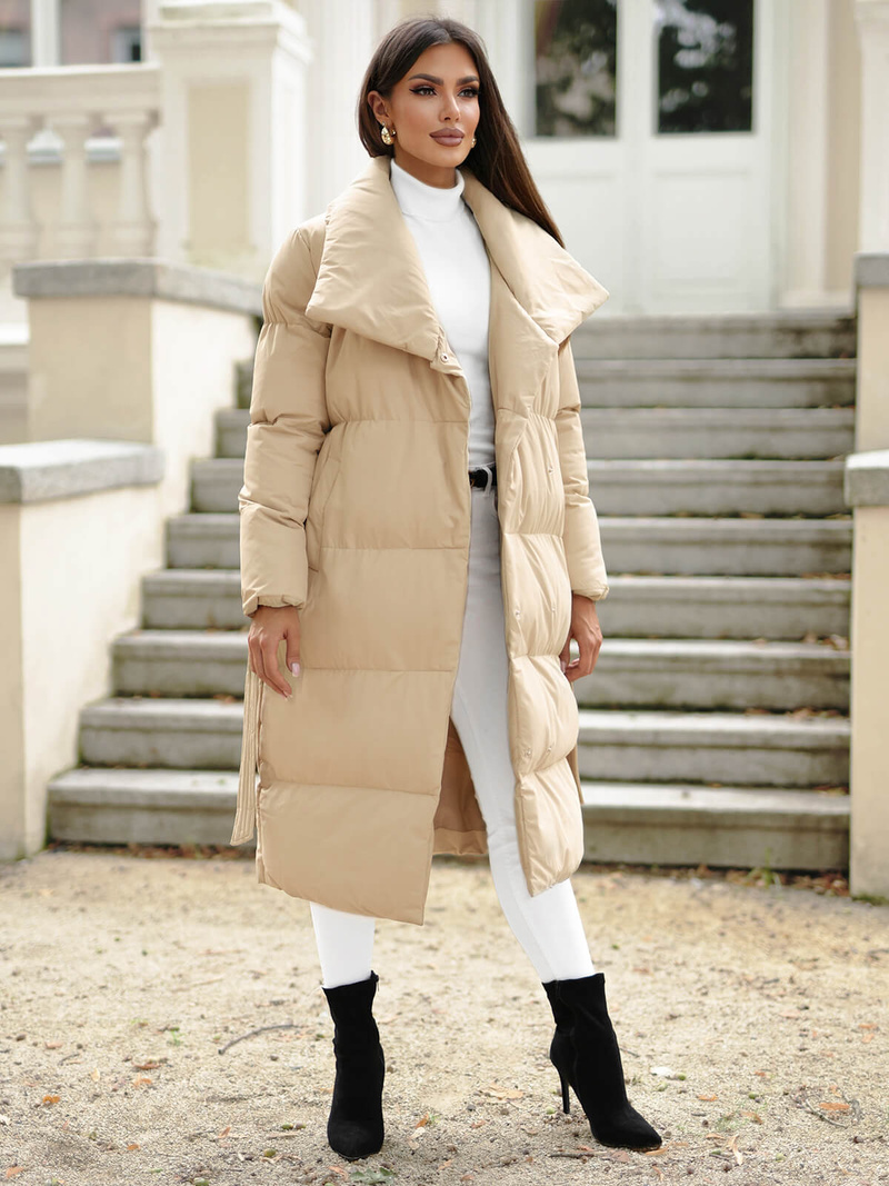 Ženska zimska jakna bež OZONEE JS/M737/62Z