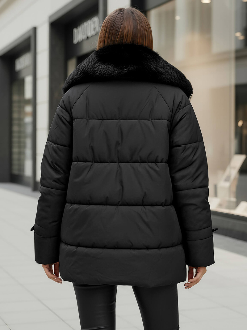 Ženska jakna črna OZONEE JS/16M9185/392Z