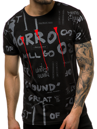 Moška majica črna OZONEE JS/SS10926