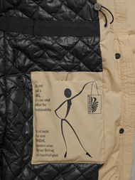 Ženska jakna bež OZONEE O/W377