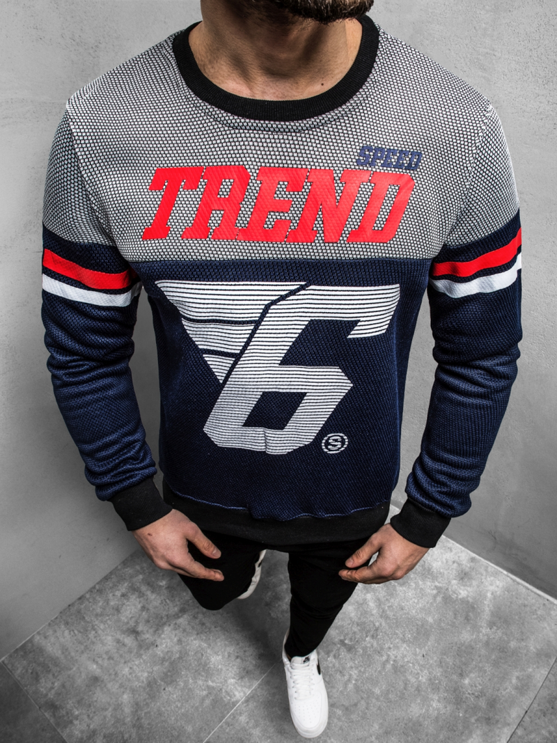 Moška jopa mornarsko modra OZONEE JS/DD752Z