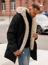 Moška zimska jakna črna OZONEE JS/22M316/392Z