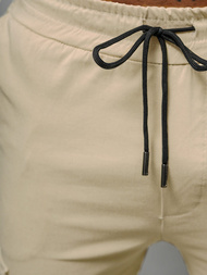 Moške Hlače Chino Bež OZONEE O/1404SP