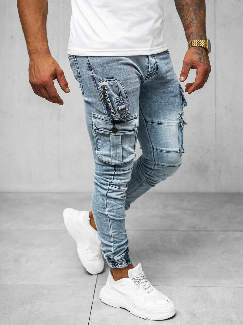 Moške hlače jogger modre OZONEE O/E9920