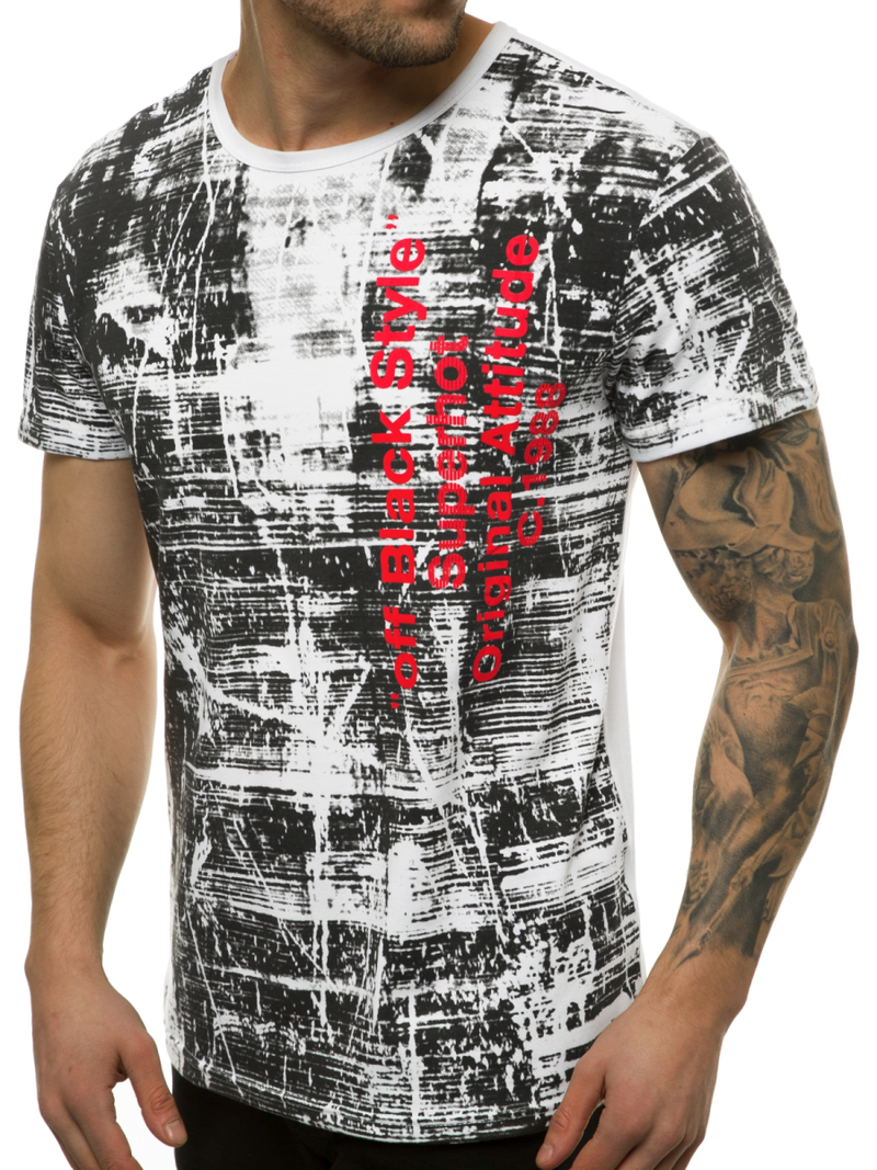 Moška majica bela OZONEE JS/SS10920