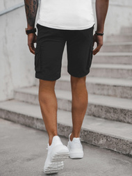 Moške Kratke Hlače Chino Črne OZONEE T/BB70010/1