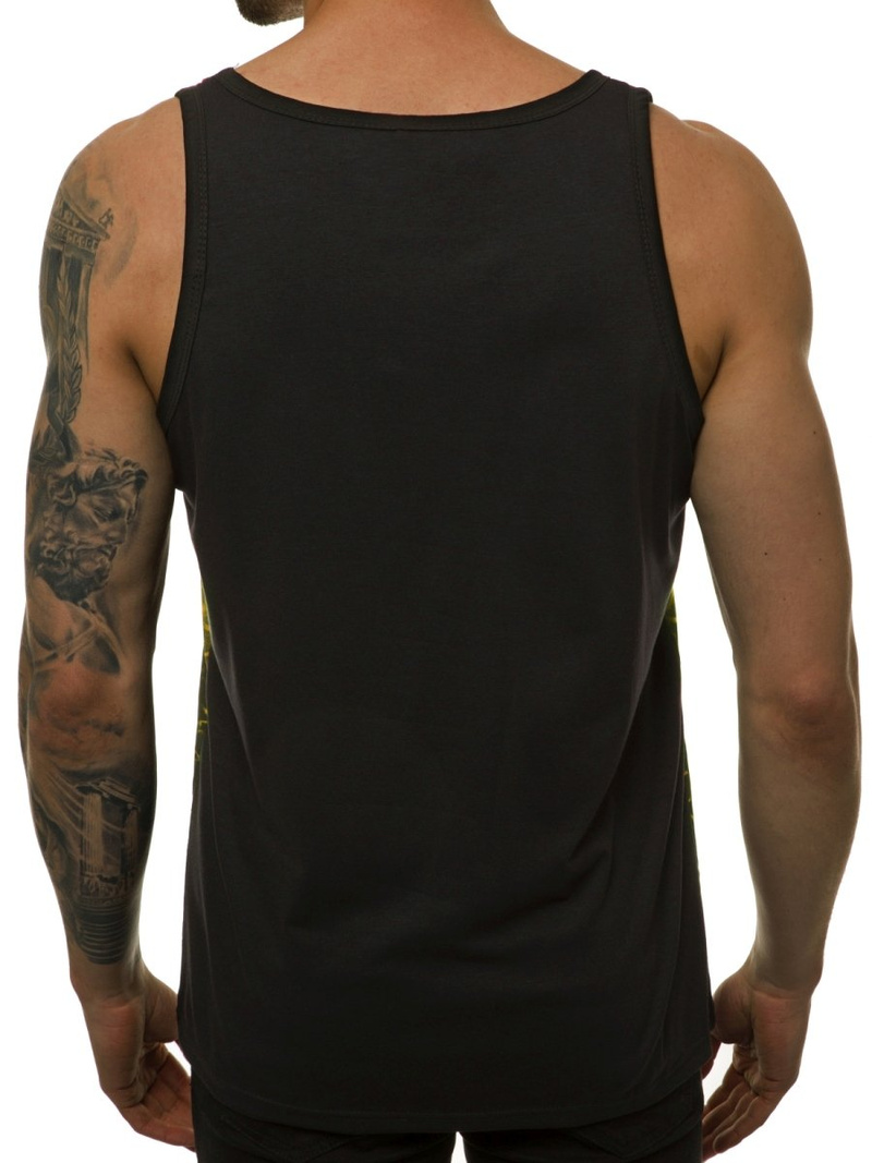 Moška majica brez rokavov rumena OZONEE JS/SS11050