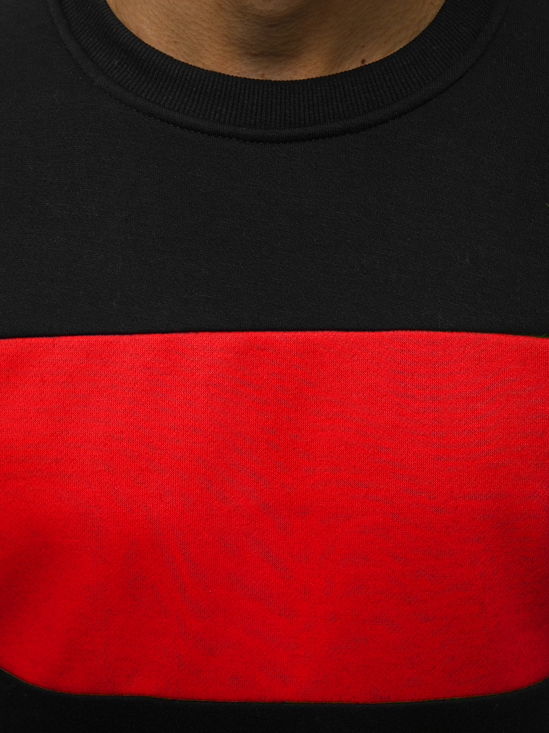 Moška jopa črno-rdeča OZONEE JS/2010Z