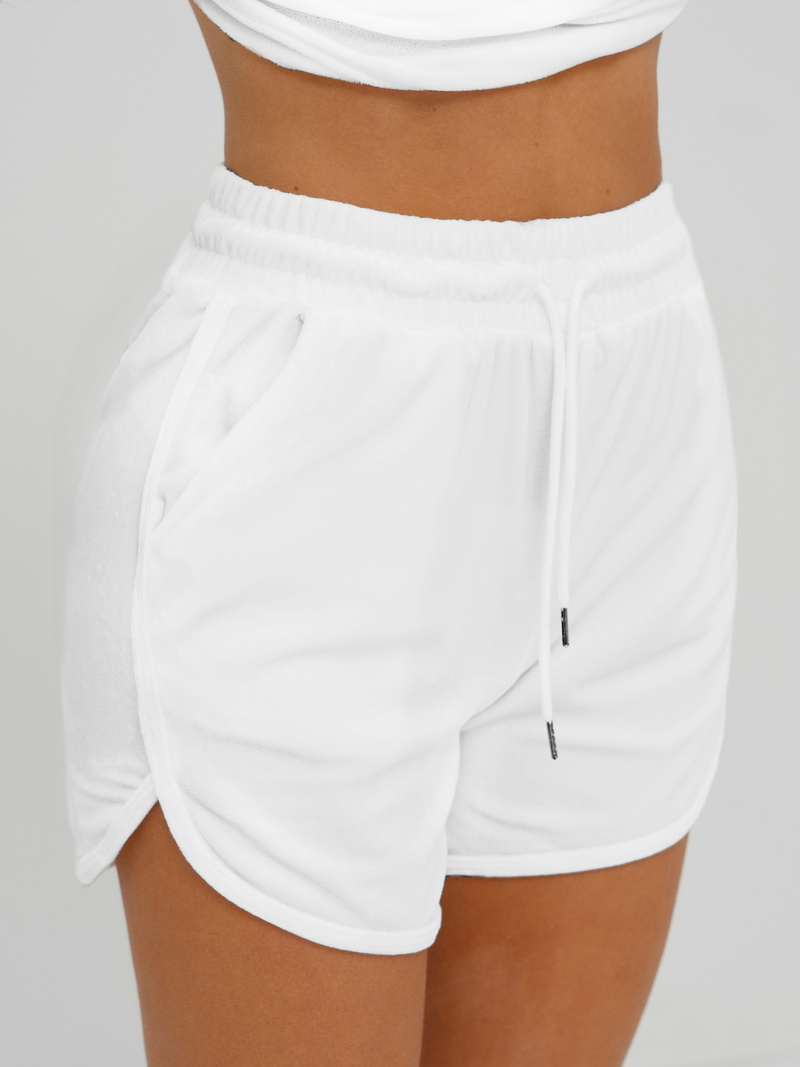 Ženski trenirka iz velurja beli OZONEE JS/35C1717/1