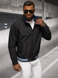 Moška prehodna jakna črna OZONEE JS/5M3101/392Z