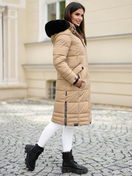 Ženska jakna bež OZONEE O/W377Z