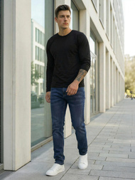 Moške kavbojke temno modre OZONEE DO/4048/2Z