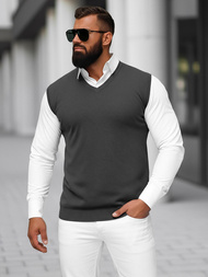 Moški pulover grafitne OZONEE NB/MM6005/3Z