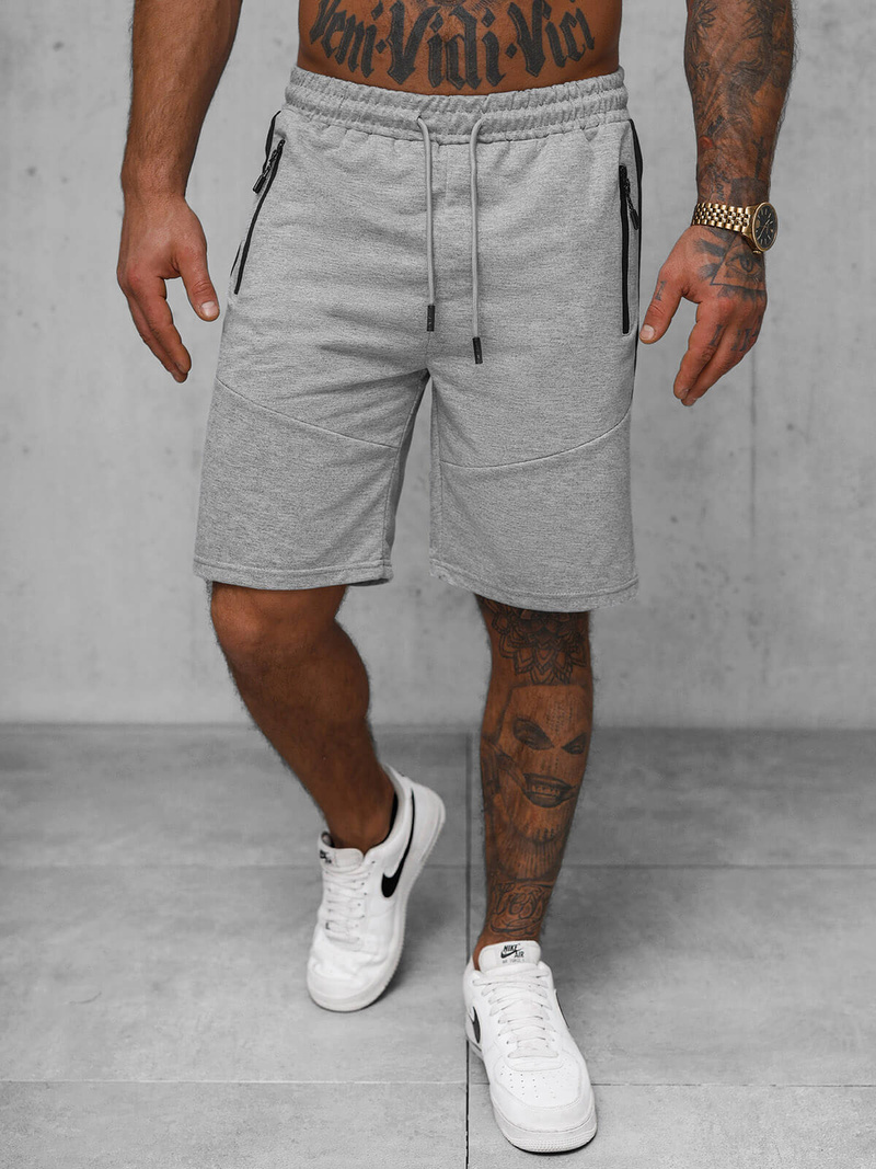 Moške športne kratke hlače sive OZONEE JS/8K1500/2