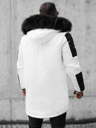 Moška zimska jakna belo-črna OZONEE O/5832/22Z