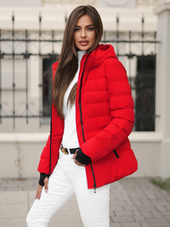 Ženska zimska jakna rdeča OZONEE JS/M769/270Z