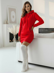 Ženska jopa s kapuco rdeča OZONEE JS/YS10003/18Z