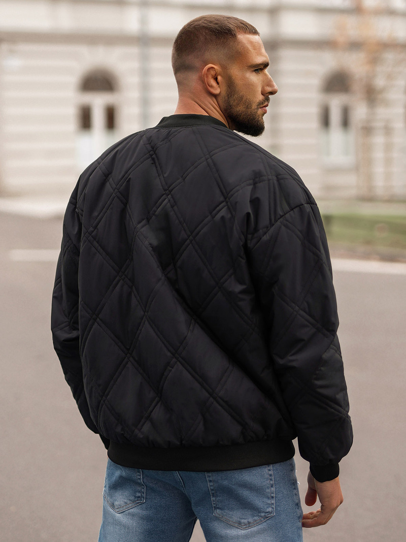 Moška prehodna jakna črna OZONEE JS/84M3020/392Z