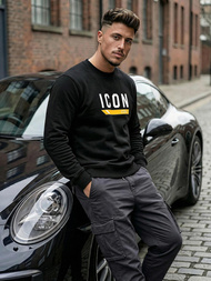 Moška jopa črna OZONEE JS/8B1753/3