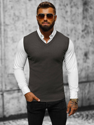 Moški pulover grafitne OZONEE NB/MM6005/3Z